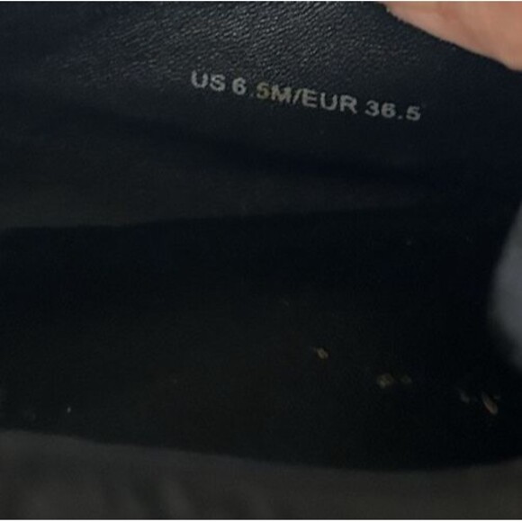 Vince Womens 6.5M Zeta Platform Loafers Leather Black Slip On  Wedge Shoes - Picture 13 of 13